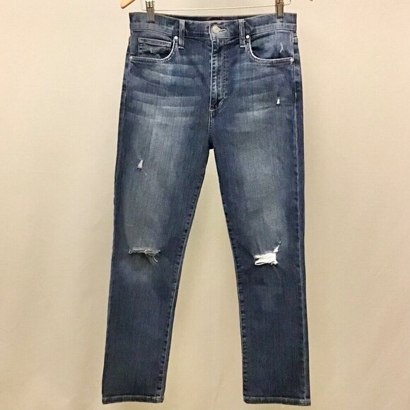 Joe’s Jeans 30 High Rise Straight Ankle Jeans Ibapah Wash Women’s Distressed - Picture 3 of 10